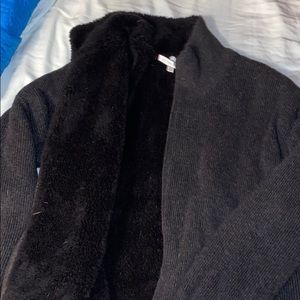 Fur lined sweater